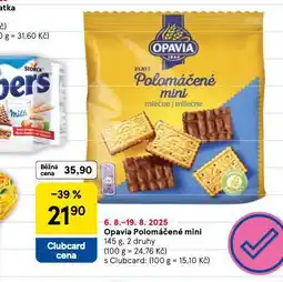 Tesco Opavia polomáčené mini nabídka