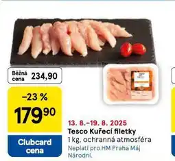 Tesco Kuřecí filetky nabídka