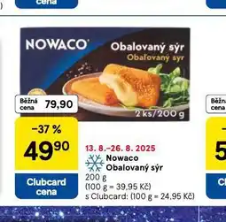 Tesco Nowaco obalovaný sýr nabídka