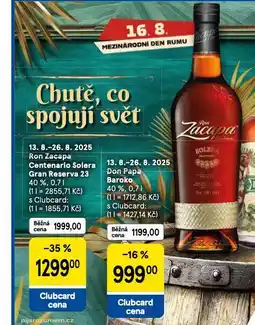 Tesco Ron zacapa centenario 23 yo nabídka