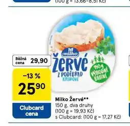 Tesco Milko žervé nabídka