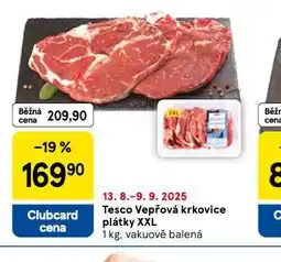 Tesco Vepřová krkovice plátky xxl nabídka