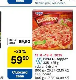 Tesco Pizza guseppe nabídka