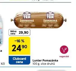 Tesco Lunter pomazánka nabídka