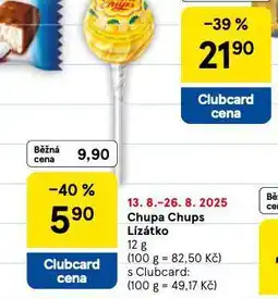 Tesco Chupa chups lízátko nabídka