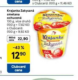 Tesco Krajanka zakysaná smetana ochucená nabídka