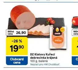 Tesco Kuřecí dberecínka krájená nabídka