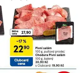 Tesco Pivní salám nabídka
