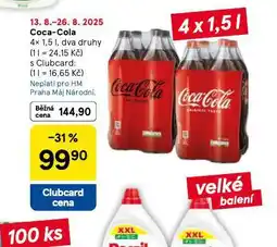 Tesco Coca cola 4pack nabídka