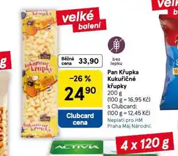Tesco Pan křupka kukuřičné křupky nabídka