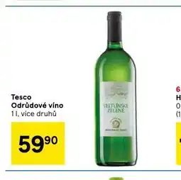 Tesco Tesco odrůdové víno nabídka