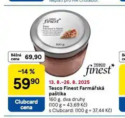 Tesco Farmářská paštika nabídka