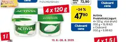 Tesco Activia probiotický jogurt nabídka
