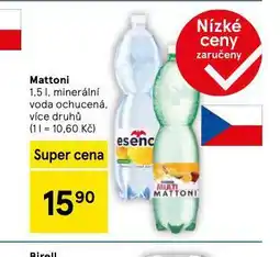 Tesco Mattoni ochucená nabídka