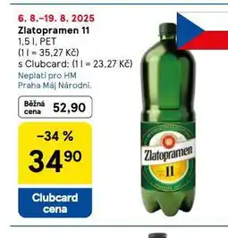 Tesco Pivo zlatopramen 11 nabídka