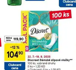 Tesco Discreet dámské slipové vložky nabídka