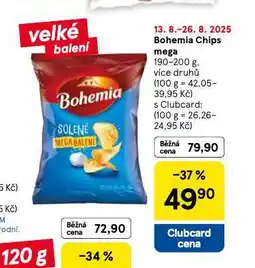 Tesco Bohemia chips mega nabídka