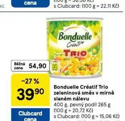 Tesco Bonduelle créatif trio nabídka