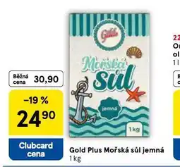 Tesco Gold plus mořská sůl jemná nabídka