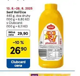Tesco Senf hořčice nabídka