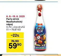 Tesco Party drink nabídka