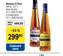 Tesco Metaxa 5 star nabídka