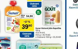 Tesco Sunar hotové jídlo kapsička nabídka