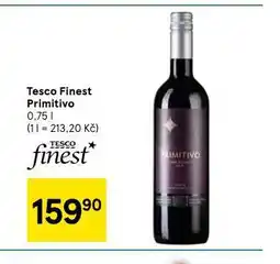 Tesco Tesco finest primitivo nabídka