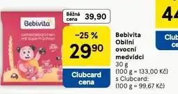 Tesco Bebivita obilní ovocní medvídci nabídka