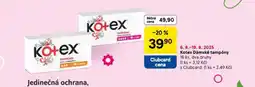 Tesco Kotex dámské tampony nabídka