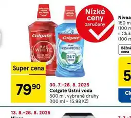Tesco Colgate ústní voda nabídka