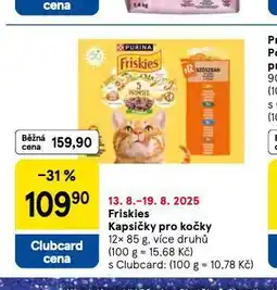 Tesco Friskies kapsičky pro kočky nabídka