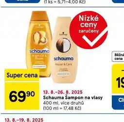 Tesco Schuama šampon nabídka