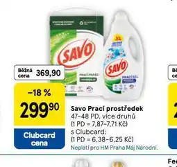Tesco Savo prací prostředek nabídka