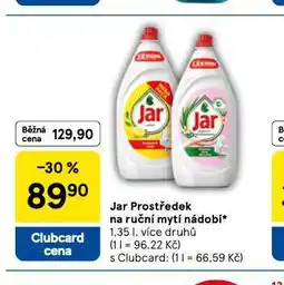 Tesco Jar prostředek na nádobí nabídka