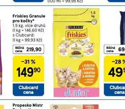 Tesco Friskies granule pro kočky nabídka