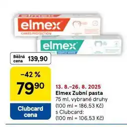 Tesco Elmex zubní pasta nabídka