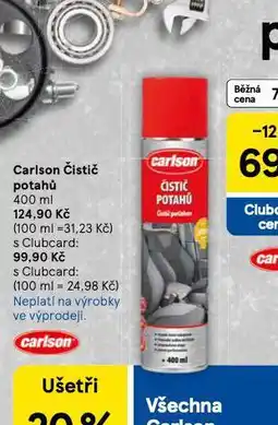 Tesco Carlson čistič potahů nabídka