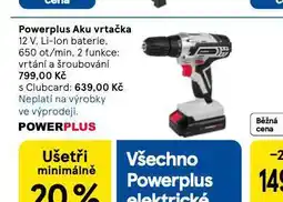 Tesco Powerplus aku vrtačka nabídka