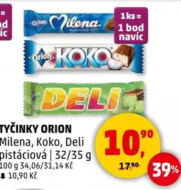 Penny Market Tyčinky orion nabídka