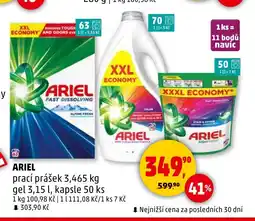 Penny Market Ariel prací prášek nabídka
