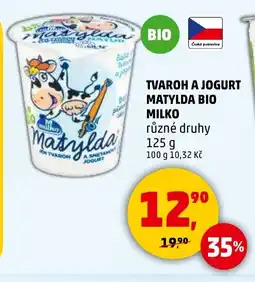 Penny Market Tvaroh a jogurt matylda bio milko nabídka