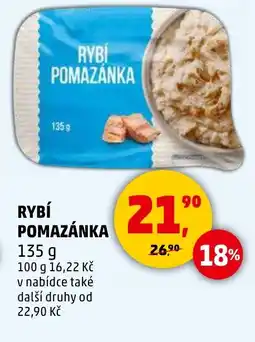 Penny Market Rybí pomazánka nabídka