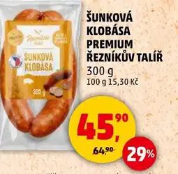 Penny Market Šunková klobása premium řezníkův talíř nabídka