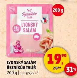 Penny Market Lyonský salám řezníkův talíř nabídka
