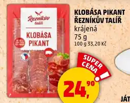Penny Market Klobása pikant řezníkův talíř krájená nabídka