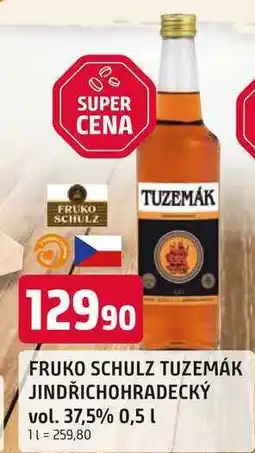 Trefa FRUKO SCHULZ TUZEMÁK JINDŘICHOHRADECKÝ vol. 37,5% 0,5l nabídka