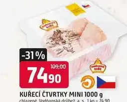 Trefa KUŘECÍ ČTVRTKY MINI 1000 g chlazené nabídka
