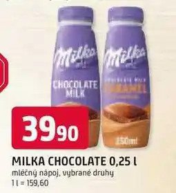 Trefa MILKA CHOCOLATE 0,25l mléčný nápoj nabídka