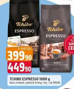 Trefa TCHIBO ESPRESSO 1000 g káva zrnková nabídka